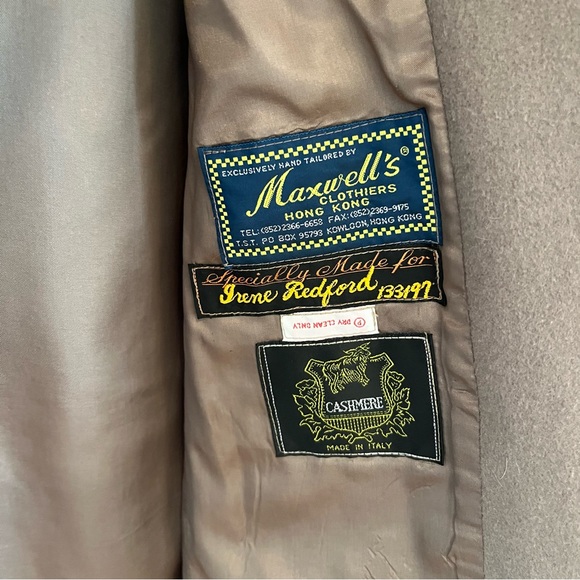 Vintage cashmere double breasted coat - Picture 10 of 11